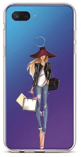 TopQ Xiaomi Mi 8 Lite Silicone Lady 2 36522 - Phone Cover - Main image