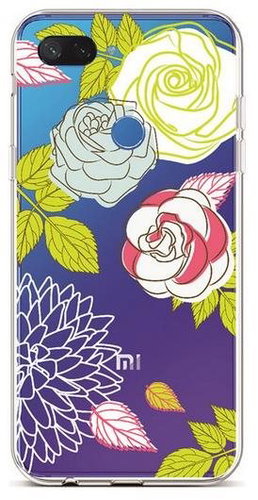TopQ Xiaomi Mi 8 Lite silicone Abstract Roses 36510 - Phone Cover - Main image
