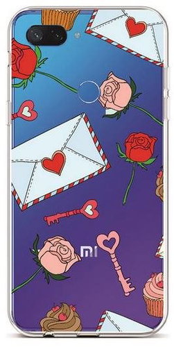 TopQ Xiaomi Mi 8 Lite silicone Love Letter 36487 - Phone Cover - Main image