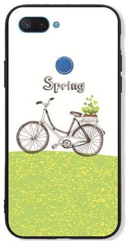 TopQ GLASS Xiaomi Mi 8 Lite solid Bicycle 35811 - Phone Case - Main image