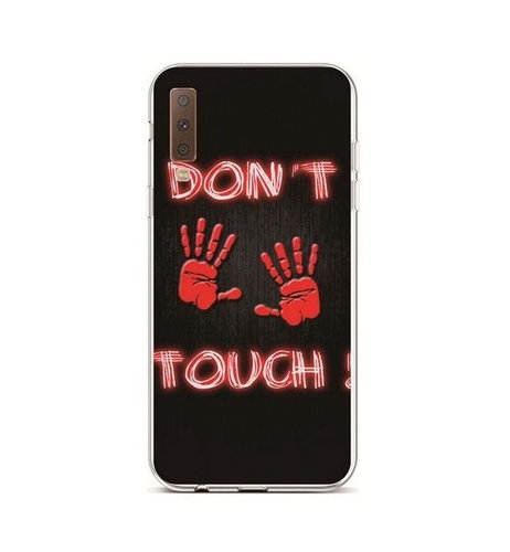 TopQ Samsung A7 silicone Don't touch red 35502 - Phone Case - Main image