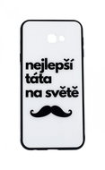TopQ GLASS Samsung J4+ solid best dad in the world 35441 - Phone Case