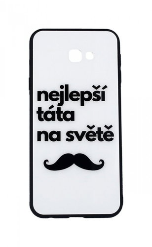 TopQ GLASS Samsung J4+ solid best dad in the world 35441 - Phone Case - Main image