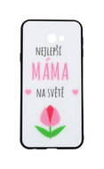 TopQ GLASS Samsung J4+ solid best mom in the world 35437 - Phone Case