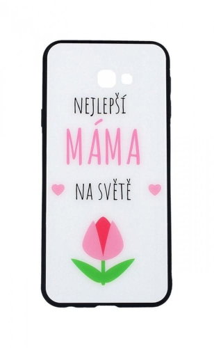 TopQ GLASS Samsung J4+ solid best mom in the world 35437 - Phone Case - Main image