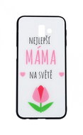 TopQ GLASS Samsung J6+ solid best mom in the world 35436 - Phone Case