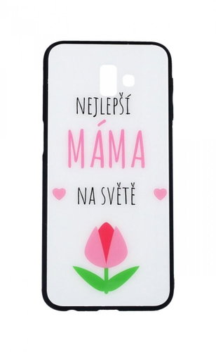 TopQ GLASS Samsung J6+ solid best mom in the world 35436 - Phone Case - Main image