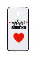 TopQ GLASS Samsung J6+ solid best grandma 35432 - Phone Case