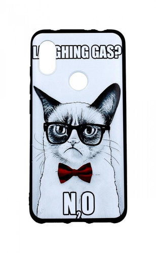 TopQ Xiaomi Redmi Note 6 Pro 3D silicone Grumpy Cat 35012 - Phone Case - Main image