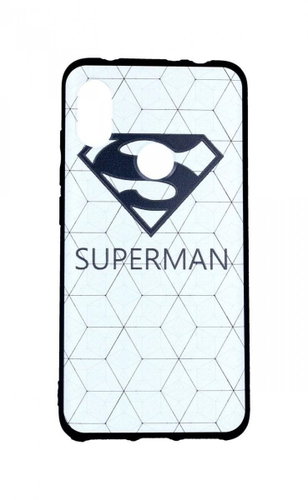 TopQ Xiaomi Redmi Note 6 Pro 3D silicone white Superman 35011 - Phone Case - Main image