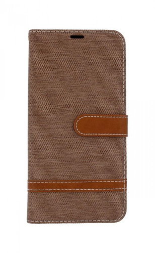 TopQ Samsung J6+ book denim brown 34688 - Phone Case - Main image