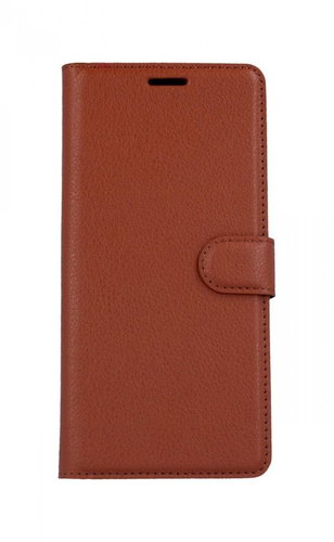 TopQ Samsung J6+ book brown with buckle 34666 - Phone Case - Main image