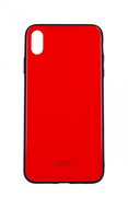 Forcell TopQ GLASS iPhone XS Max solid red 34554 - Phone Case