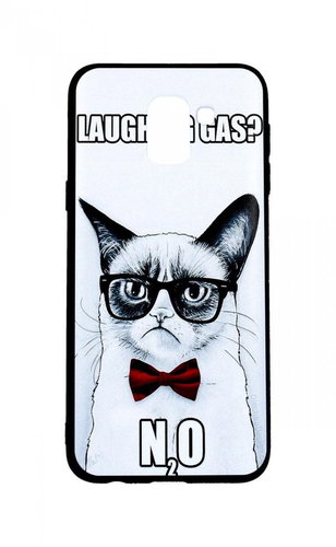 TopQ Samsung J6 3D silicone Grumpy Cat 34232 - Phone Case - Main image