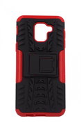 TopQ Samsung J6 with stand red 34168 - Phone Case