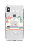 TopQ iPhone XS Max silicone Unicorn Love 34009 - Phone Case