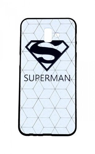 TopQ Samsung J6+ 3D silicone white Superman 33781 - Phone Case - Main image