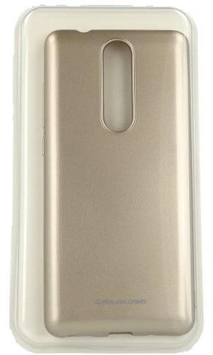 Molan Cano Jelly Nokia 5.1 silicone gold 32968 - Phone Case - Main image