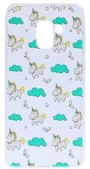 TopQ Samsung A8 2018 silicone Green Unicorn 28737 - Phone Case