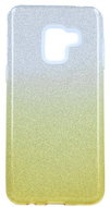 TopQ Samsung A8 2018 glitter silver-orange 28629 - Phone Case