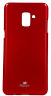 Mercury Samsung A8 Plus 2018 silikon červený 28264 - Pouzdro na mobil