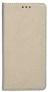TopQ Samsung A8 Plus 2018 Smart Magnet Booklet Gold 26878 - Phone Case