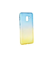 Forcell Samsung A8 Plus 2018 silicone iridescent blue 26234 - Phone Case