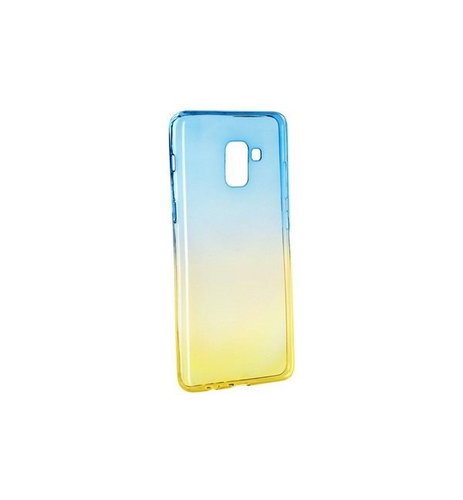 Forcell Samsung A8 Plus 2018 silicone iridescent blue 26234 - Phone Case - Main image