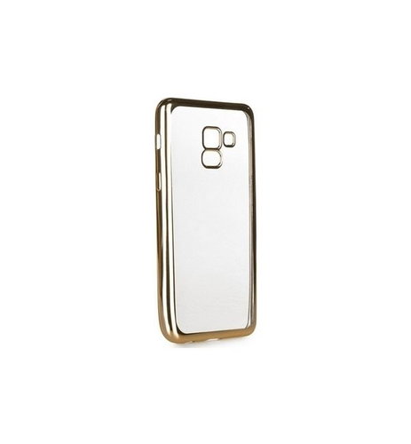 Forcell Electro Jelly Samsung A8 Plus 2018 silicone gold 26217 - Phone Case - Main image