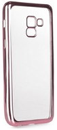 Forcell Electro Jelly Samsung A8 Plus 2018 silicone pink 26216 - Phone Case