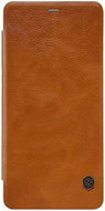 Nillkin Qin Samsung A8 Plus 2018 book leather brown 26163 - Phone Case