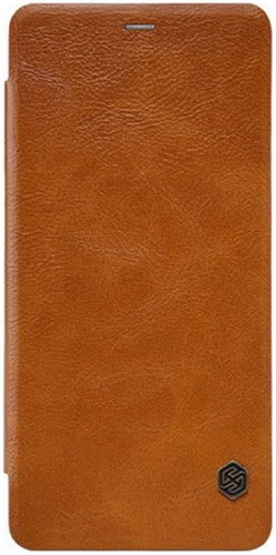 Nillkin Qin Samsung A8 Plus 2018 book leather brown 26163 - Phone Case - Main image