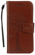TopQ Asus ZenFone 4 Max ZC554KL book light brown tree owls 25006 - Phone Case