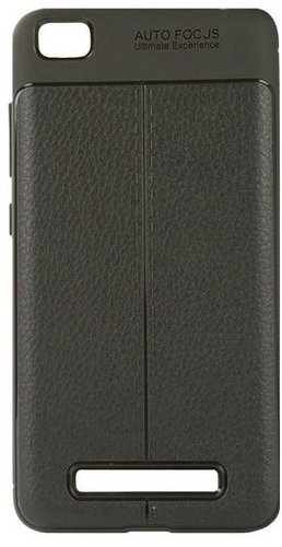 TopQ Xiaomi Redmi 4A Silicone Leather Grey 24665 - Phone Case - Main image