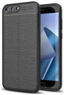 TopQ Asus ZenFone 4 Max ZC554KL Silicone Leather Black 23456 - Phone Case