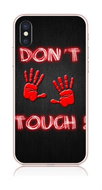 TopQ iPhone X solid Don't touch red 21215 - Phone Case
