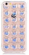 TopQ iPhone 7 silicone 3D heart blue 21193 - Phone Case