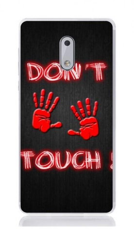 TopQ Nokia 6 silicone Don't touch red 21174 - Phone Case - Main image