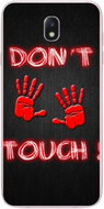 TopQ Samsung J7 2017 solid Don't touch red 21125 - Phone Case