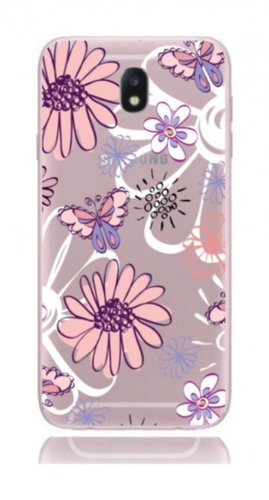 TopQ Samsung J7 2017 Solid Flowers 21123 - Phone Case - Main image
