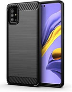 Forcell TopQ Samsung A51 silicone black 47850 - Phone Cover