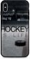 TopQ iPhone XS silicone Hockey Is Life 49166 - Phone Cover