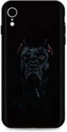 TopQ iPhone XR silicone Dark Pitbull 49136 - Phone Cover