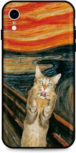 TopQ iPhone XR silicone Scared Cat 49103 - Phone Cover - Main image