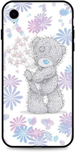 TopQ iPhone XR Silicone Floral Teddy 49095 - Phone Cover - Main image