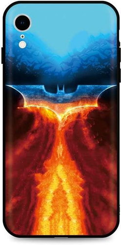 TopQ iPhone XR silicone Fiery Batman 49086 - Phone Cover - Main image