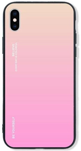TopQ LUXURY iPhone XS solid rainbow apricot 48880 - Phone Cover - Main image