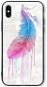 TopQ LUXURY iPhone XS Hard Feather 48861 - Phone Cover
