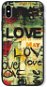 TopQ LUXURY iPhone XS hard Love 48837 - Phone Cover