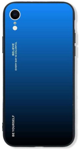 TopQ LUXURY iPhone XR hard rainbow blue 48770 - Phone Cover - Main image
